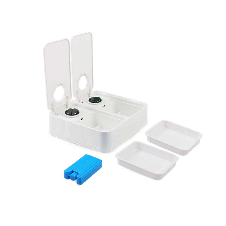 Alimentador automático duplo All For Paws Liftstyle4Pets para cães e gatos
