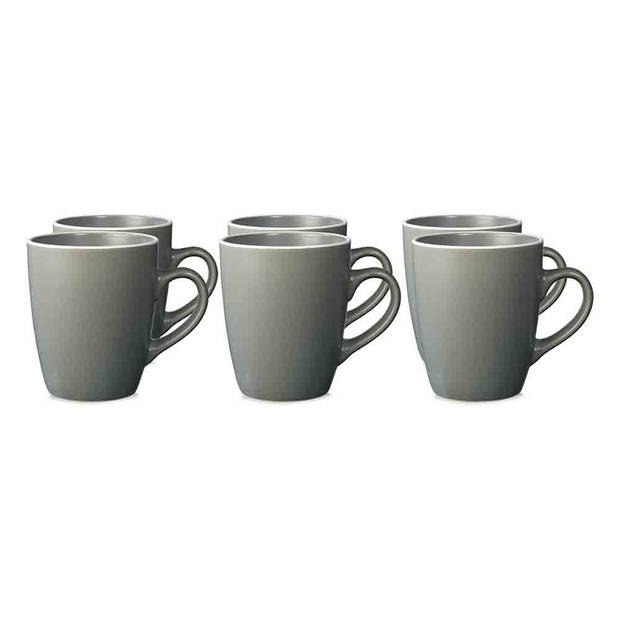 Oslo mok - 30cl - donkergrijs - 6 stuks