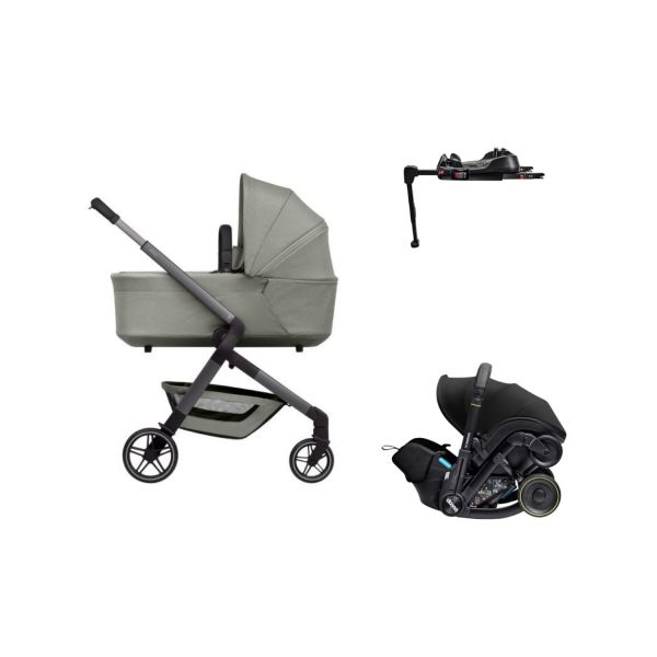 Joolz Hub 2 Kinderwagen 4-in-1 - Stone Grey | Doona X Autostoeltje | Doona X Isofix Base