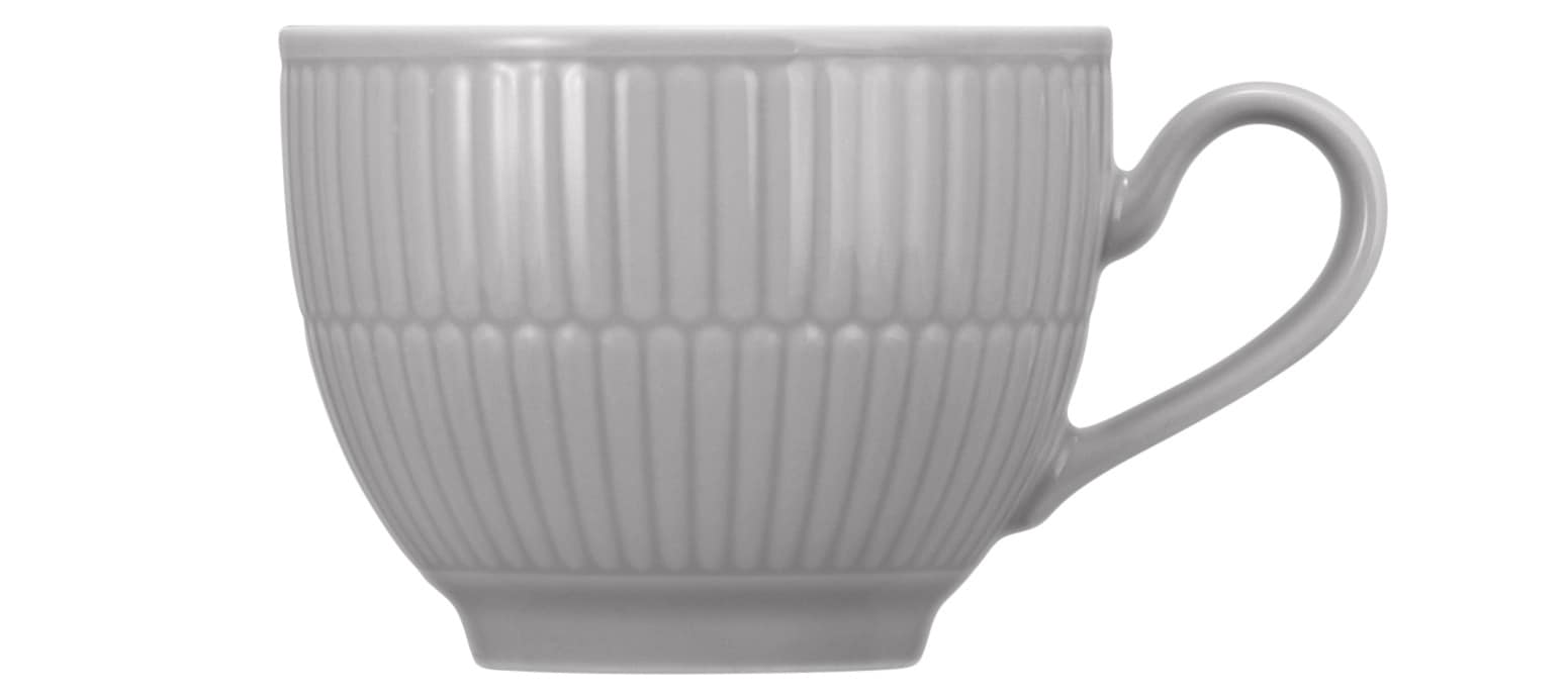 Seltmann Weiden Kaffeetasse AMINA 6er Set Porzellan silbergrau