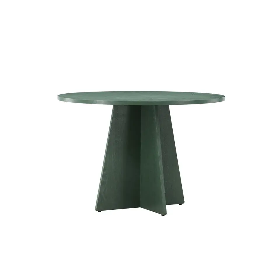 Eettafel Rond - Groen MDF - 110x110x75cm - Bootcut