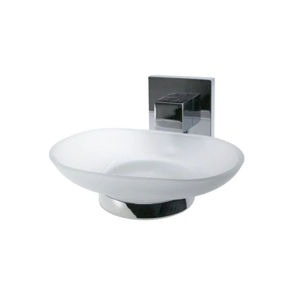 Porte-savon gris chromé Mare Fackelmann