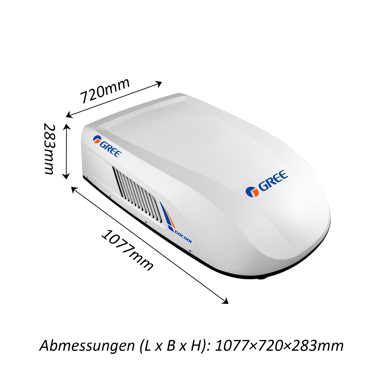 GREE GoCool Plus 2600 watt dubbele rotor dakairco - White