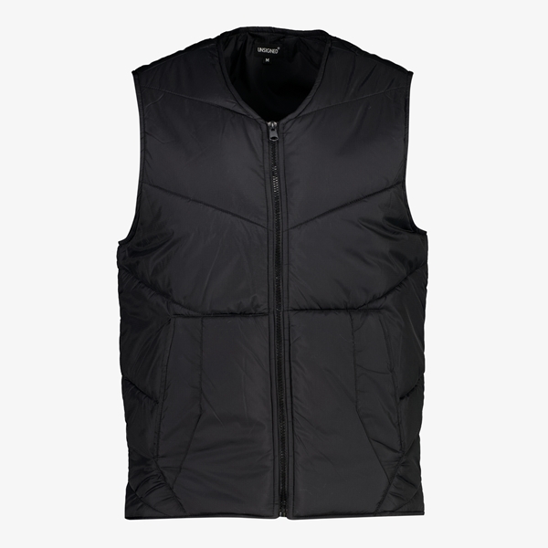 Unsigned heren bodywarmer zwart