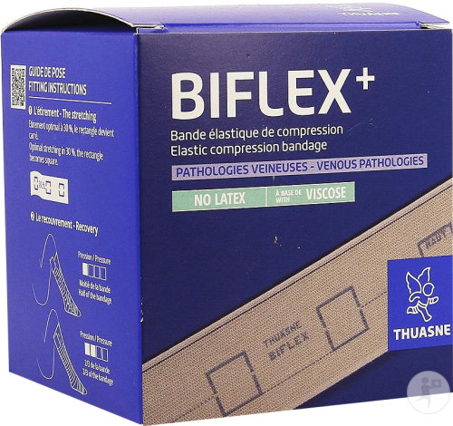 Thuasne Biflex 16 + Légère Étalonnée Beige 8cm x 3m Pièce 1