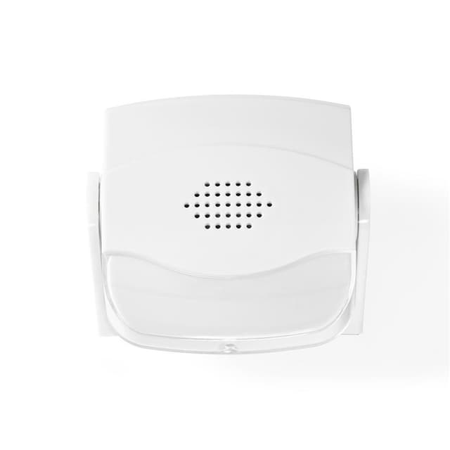 Nedis Motion Detektor Alarm | Batteri | 3x AAA/LR03 | 80 dB | Detektorområde: 1.10 m | Detektorvinkel: 10 ° | Loft / Væg | Hvid