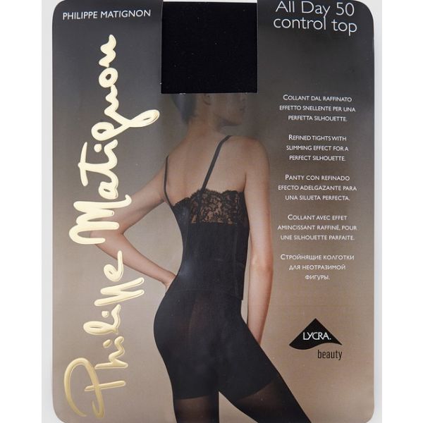 Philippe Matignon Collants Adelgaçantes Opacos de 50 Deniers Preto - A6623688