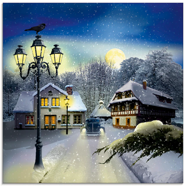 Artland Glasbild »Winterzeit« Vier Jahreszeiten 1 Stk. tlg. in verschiedenen Grössen
