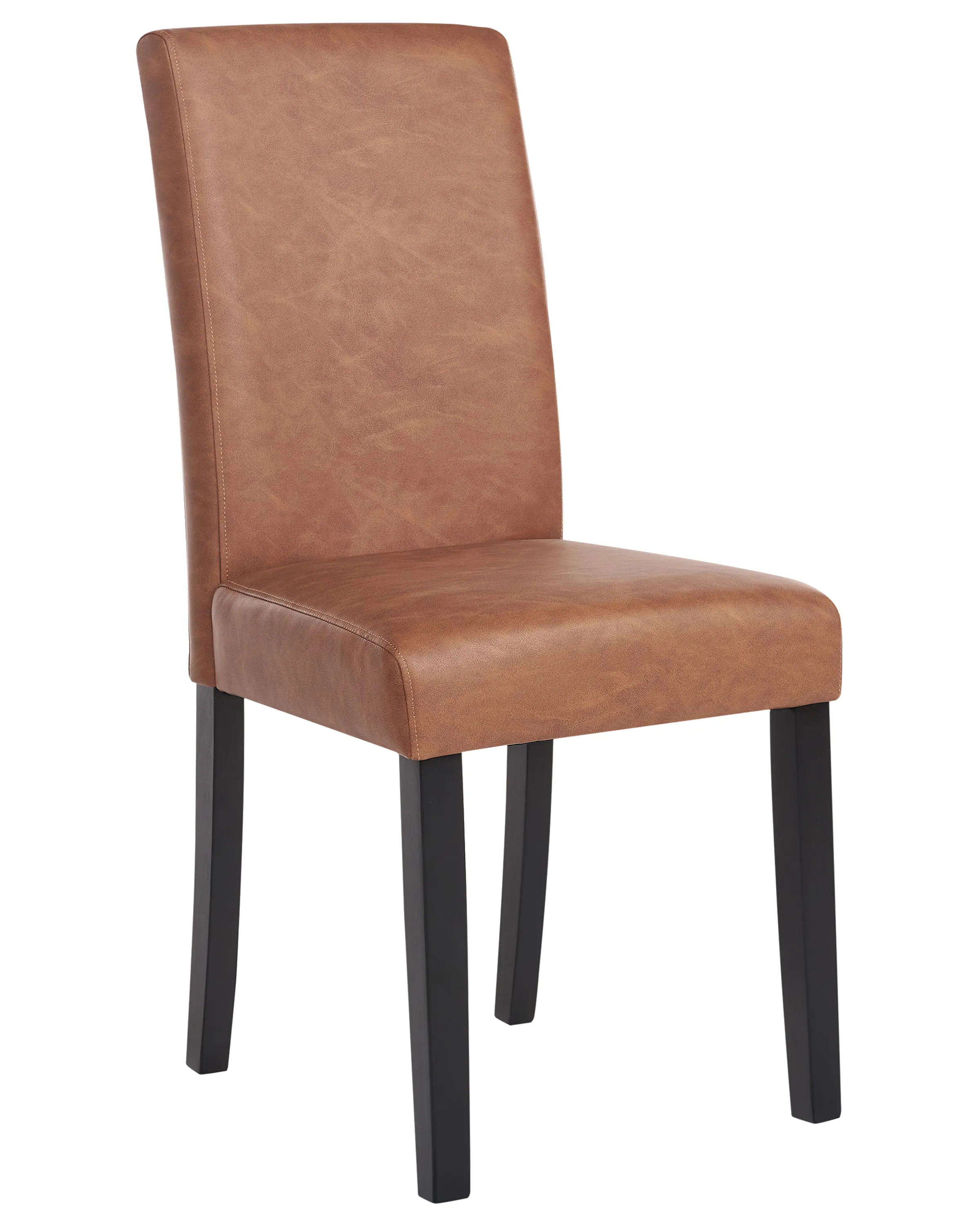 Set van 2 eetkamerstoelen BROADWAY Kunstleer Goudbruin