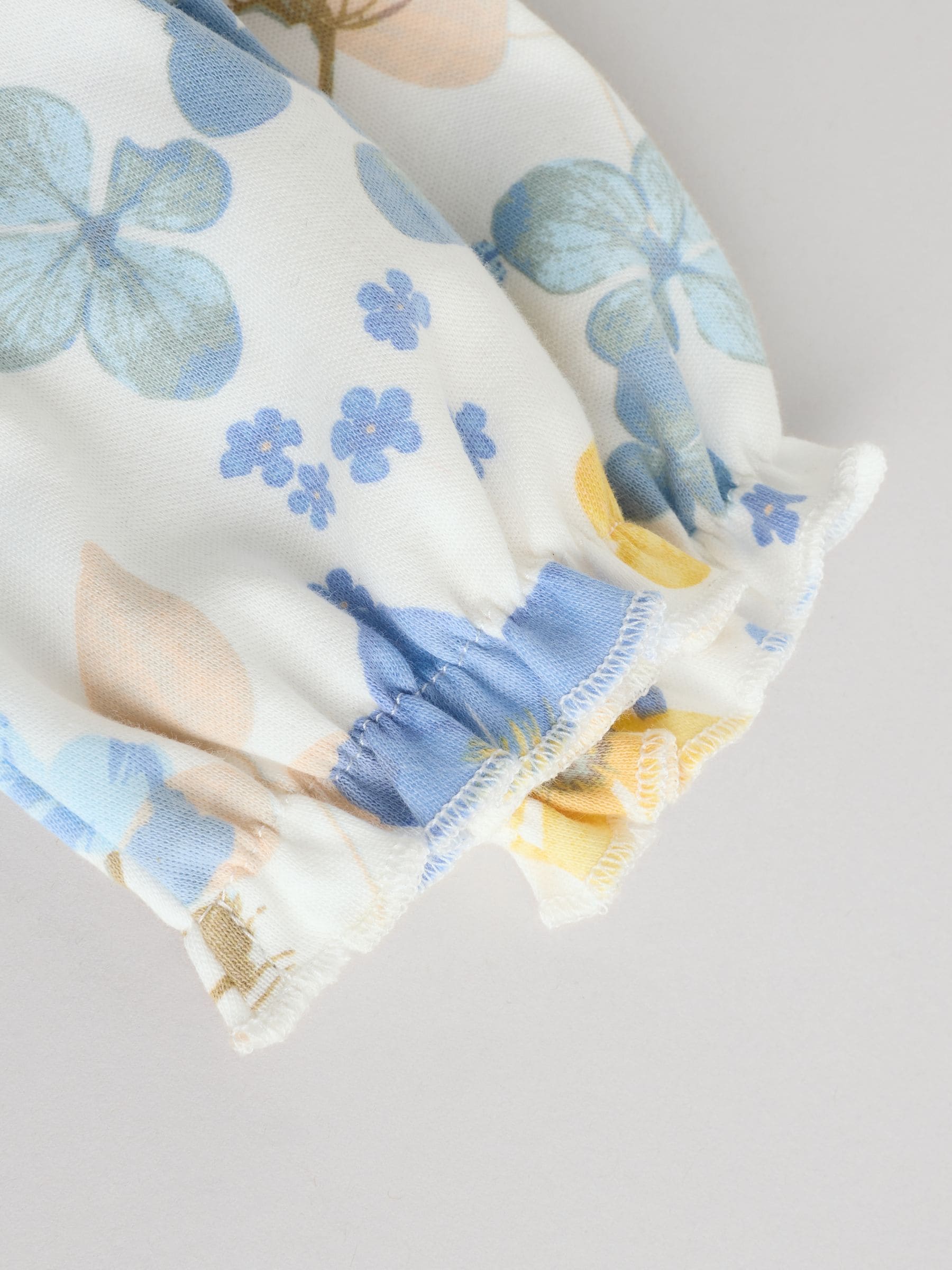 Blauw - Set van 3 babypyjama's met kraag (0-2jr)