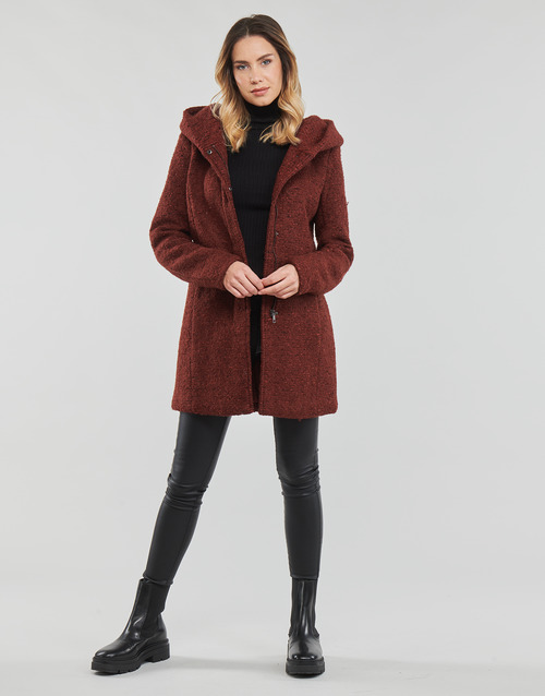 Only - ONLSEDONA BOUCLE WOOL COAT OTW NOOS - Bordeaux