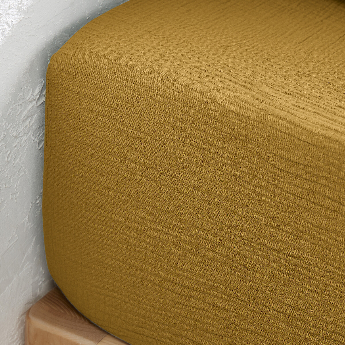 LA REDOUTE INTERIEURS<br>Lençol de baixo liso em tetra, dobrável 30cm, Kumla