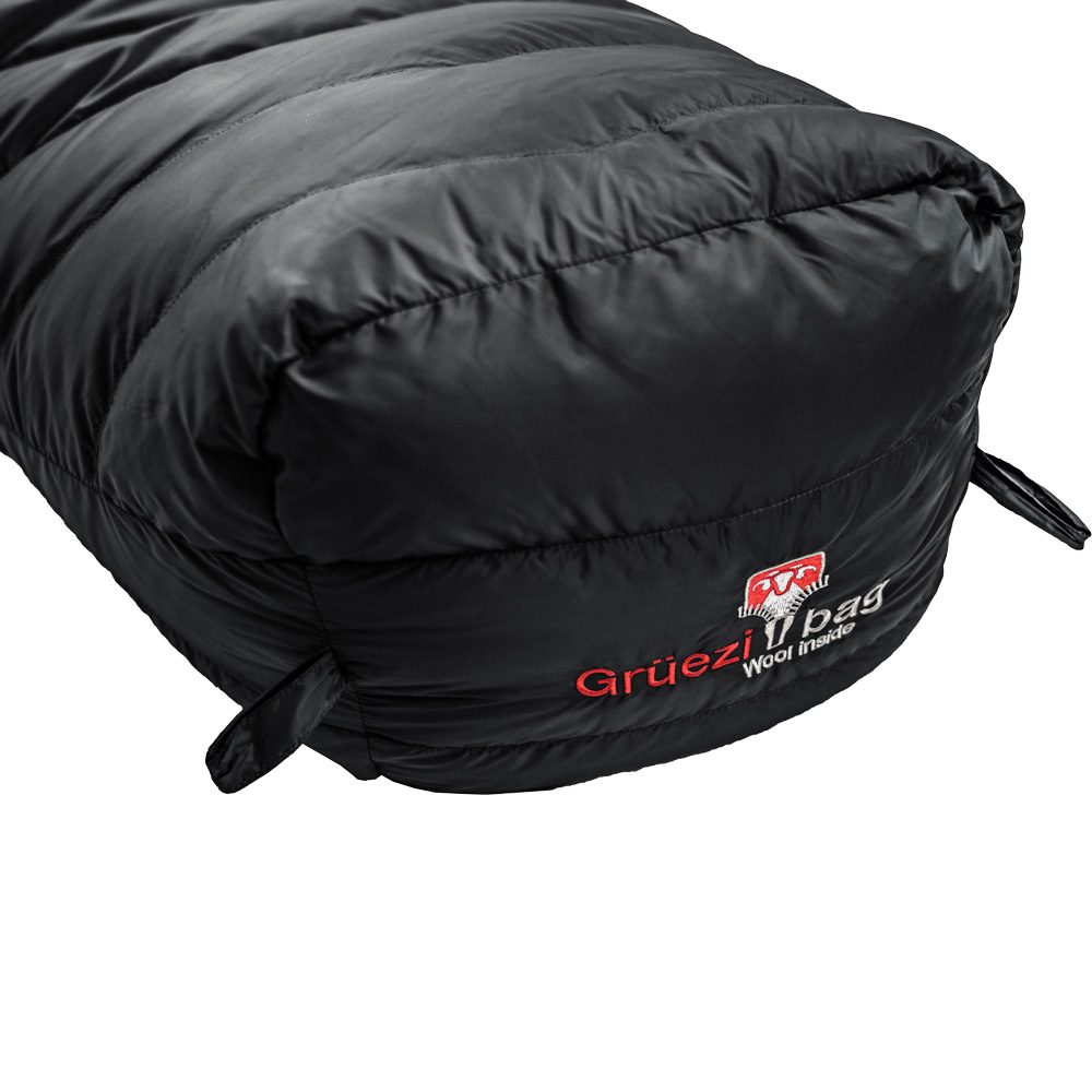 Grüezi Bag Biopod Down Hybrid Ice Extreme 200 Wide Schlafsack deep asphalt