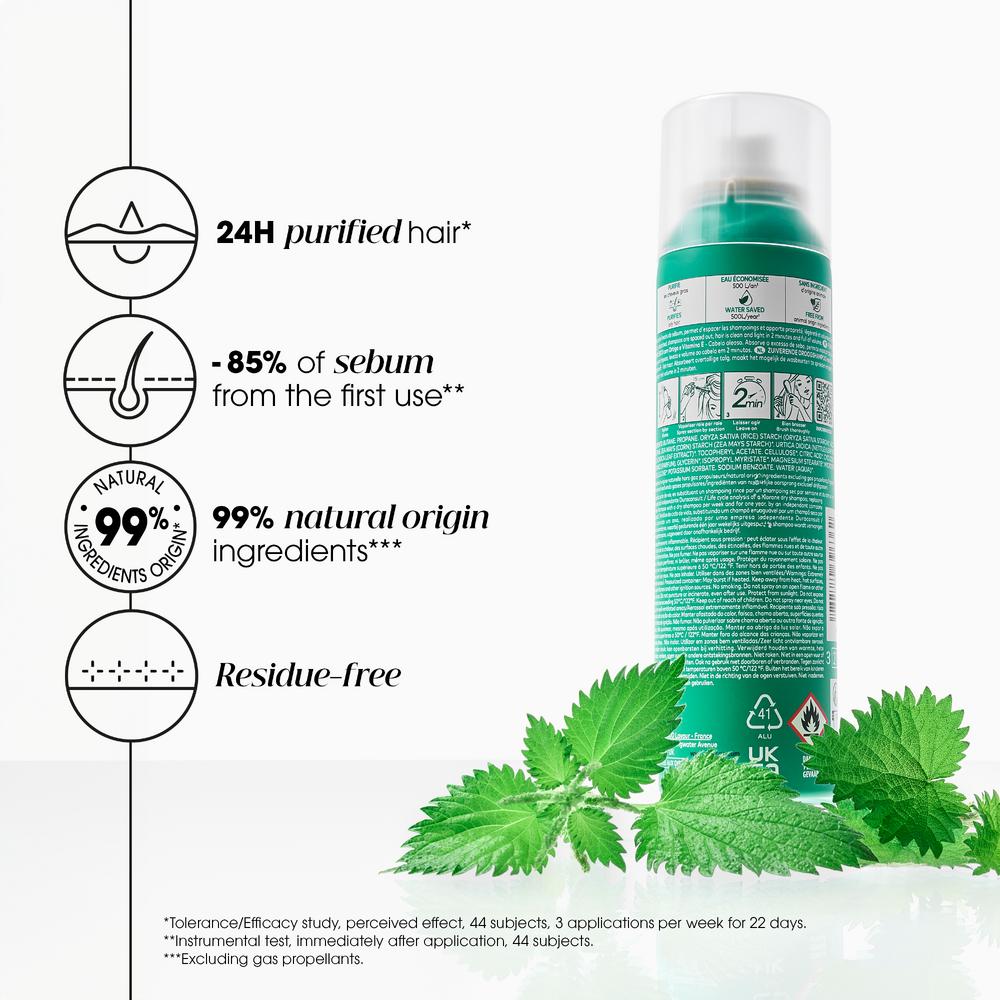 Klorane Trockenshampoo<br>50 ml, Aerosol Spray, Brennnessel