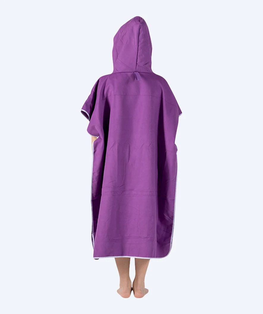 Watery badeponcho til junior - Microfiber - Lilla