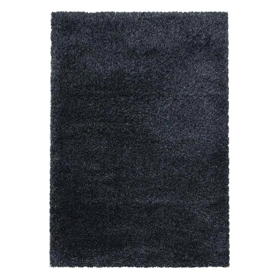 Pearl Soft Hoogpolig Vloerkleed Antraciet - 140x200 CM