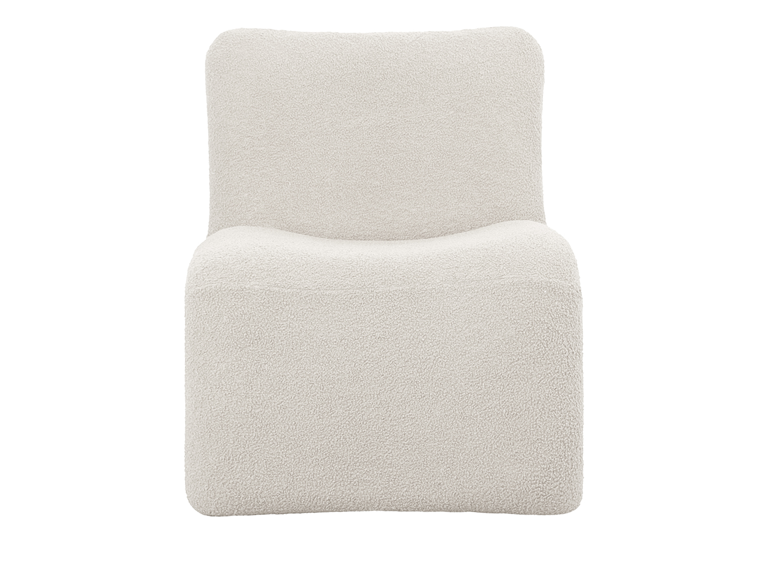 Chair Fuerza teddy curl white