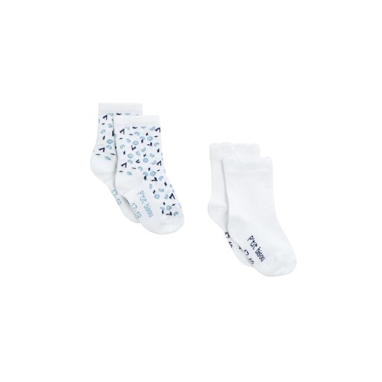 Plage Lot 2 Paires de chaussettes   Petites Fleurs        de               P'tit bisou
