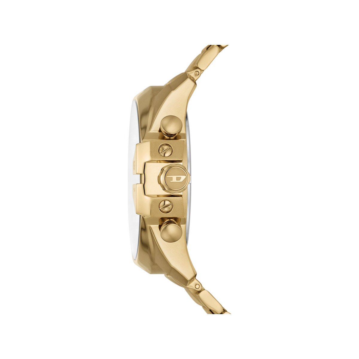 Montre DIESEL mega chief homme bracelet acier inoxydable doré