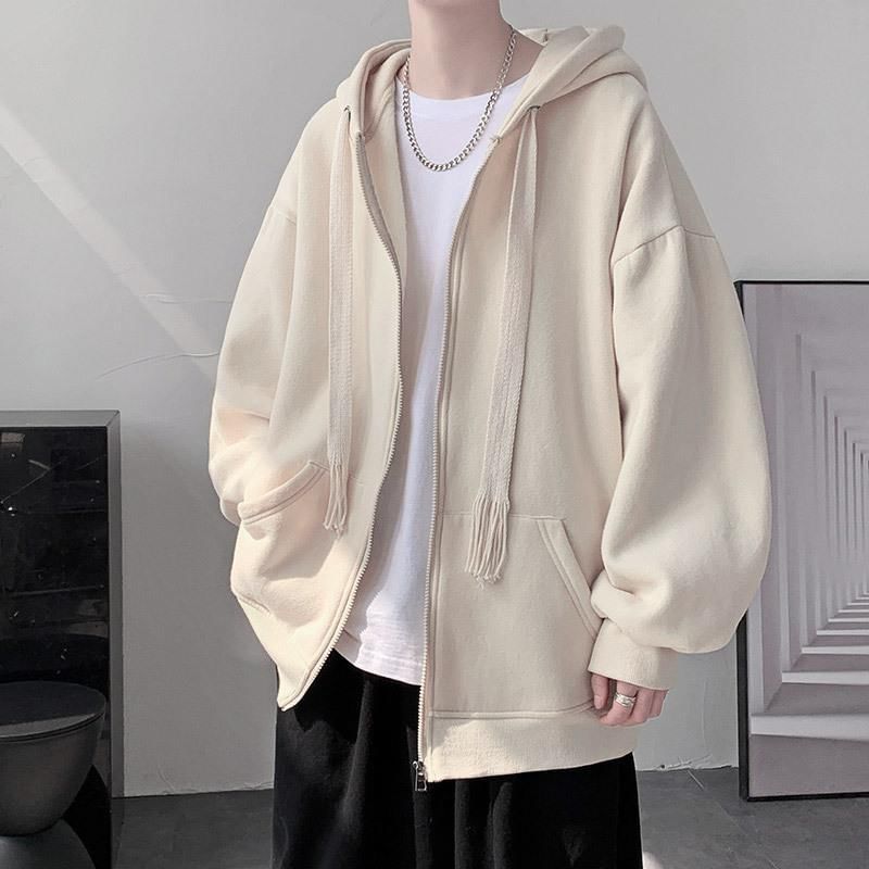 Wescosso - Effen hoodie met rits