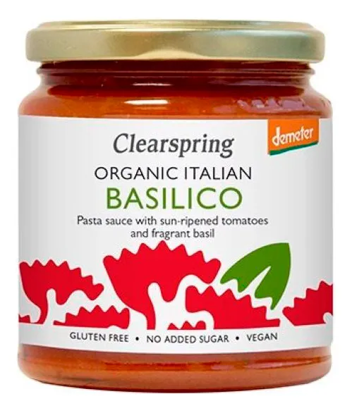 Clearspring Pasta Sauce Basilikum Ø - 300 g.