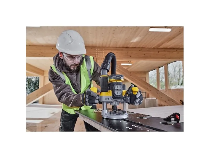 DeWALT DCW620H2-QW, Fod til justering af fræsedybde, Sort, Gul, 23000 rpm, 8 (5/16