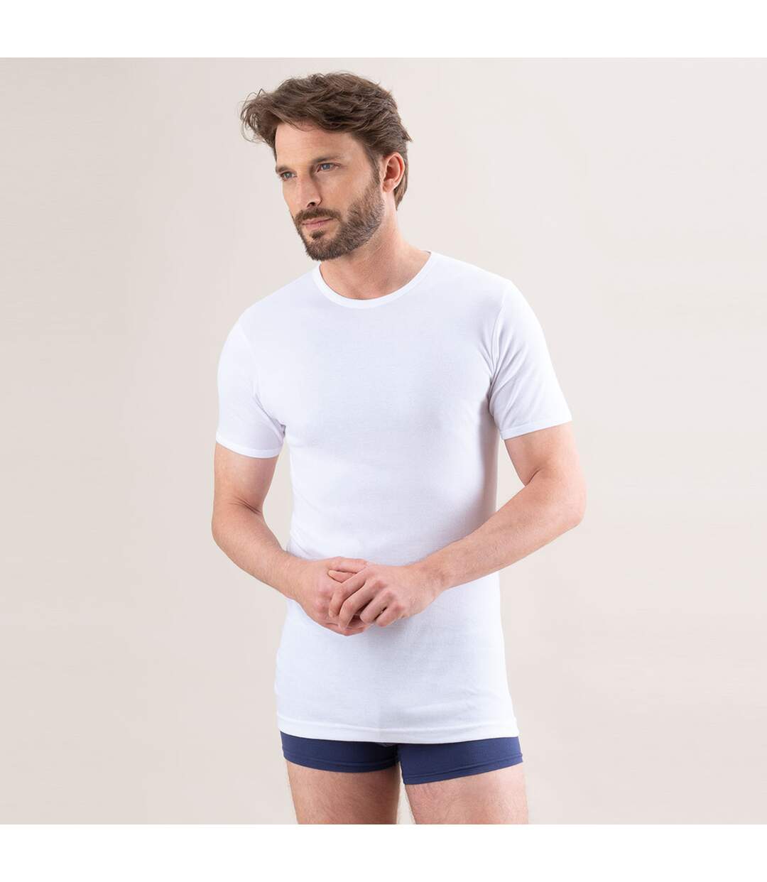 Tee-shirt col rond Pur coton Premium