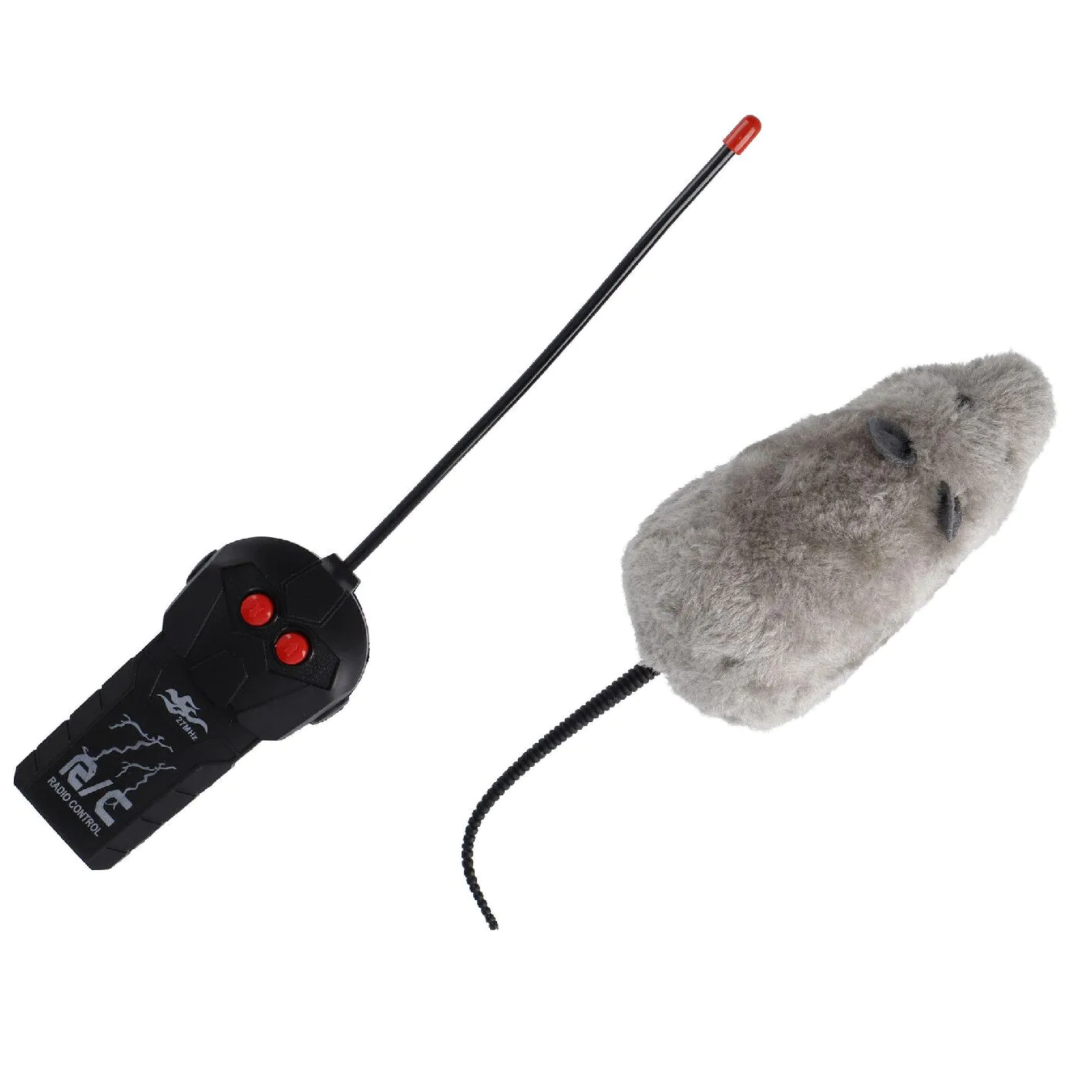 Maus, ferngesteuert, grau, 21 cm