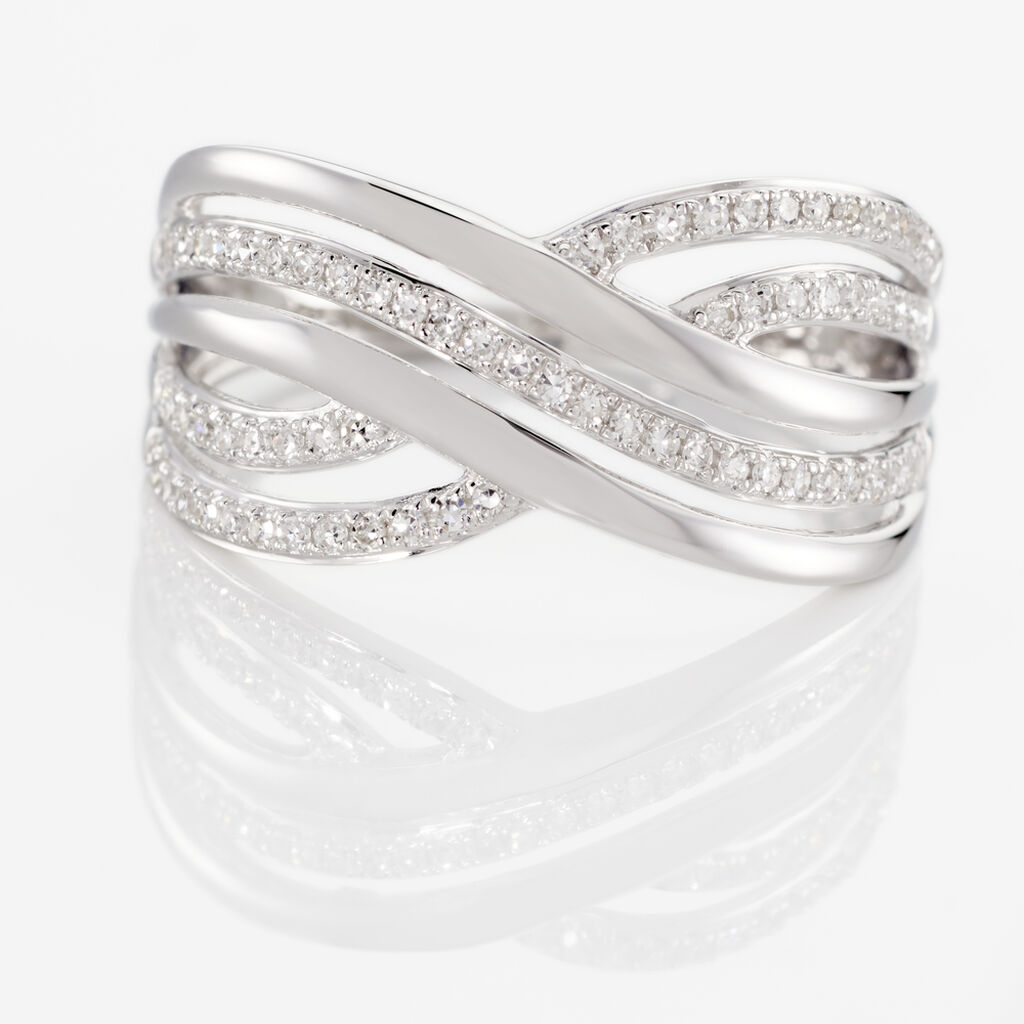 Bague Ocean Or Blanc Diamant