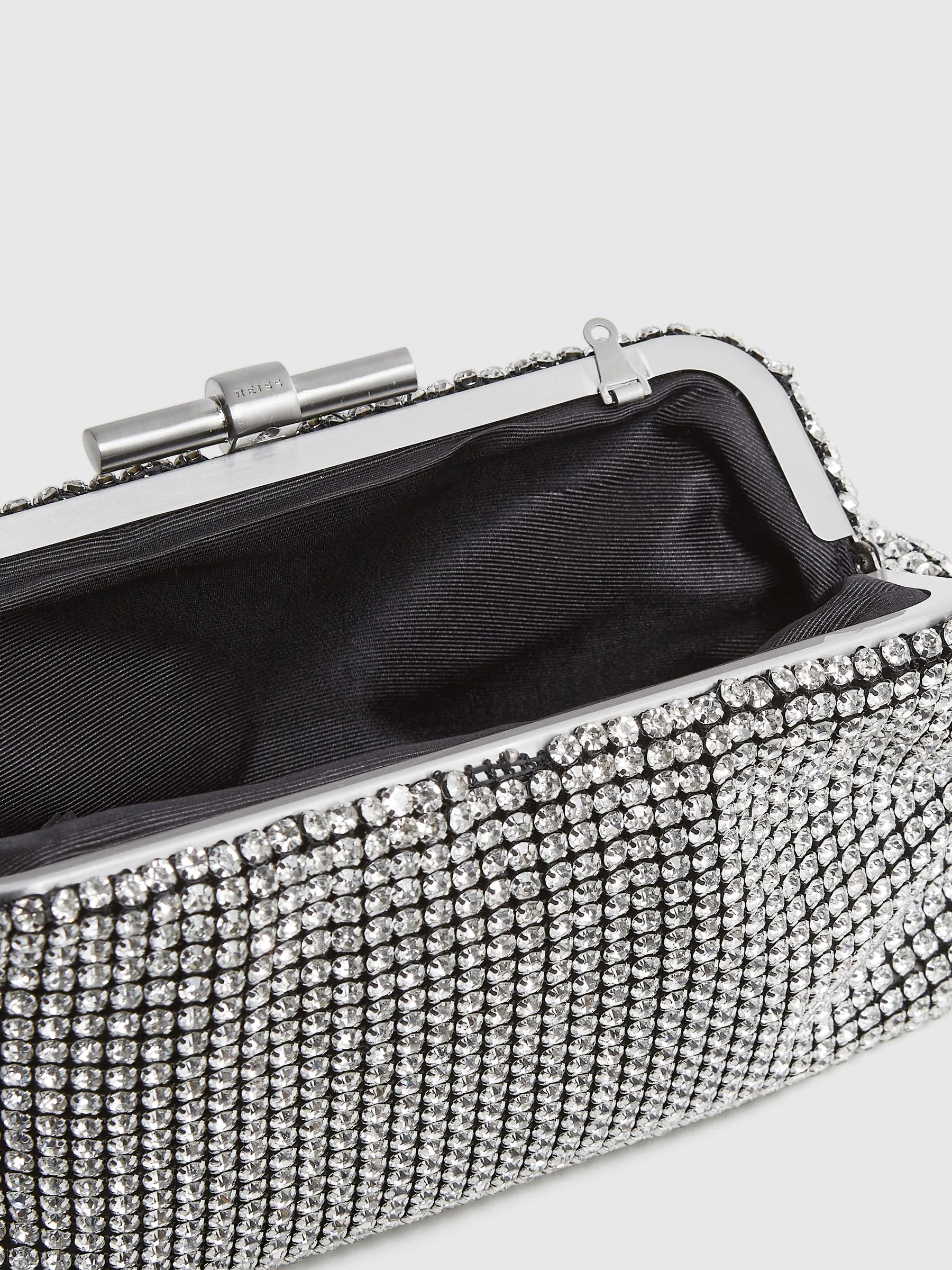 Zilver - Reiss versierde Adaline clutch