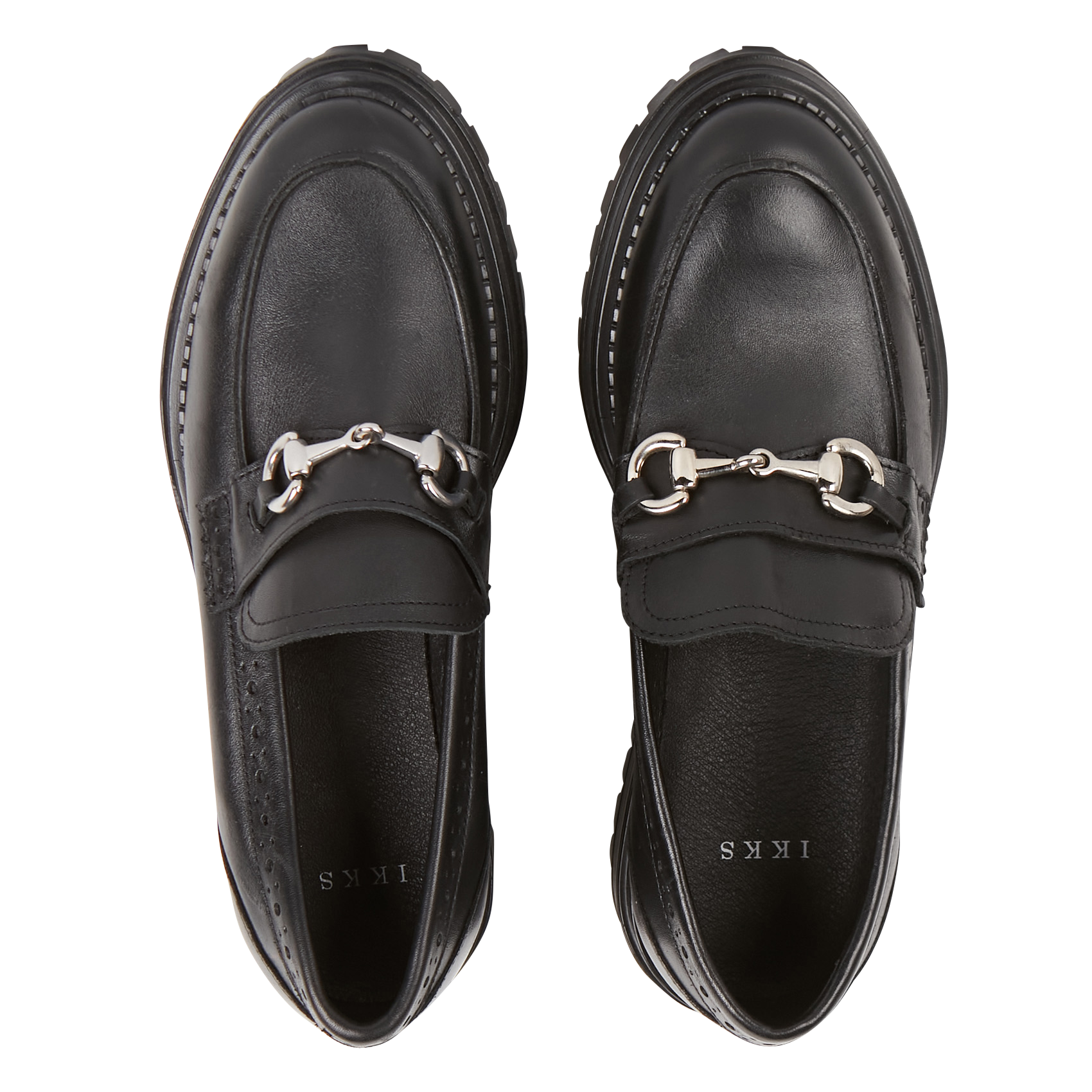 Mocassins à plateforme en cuir | Noir