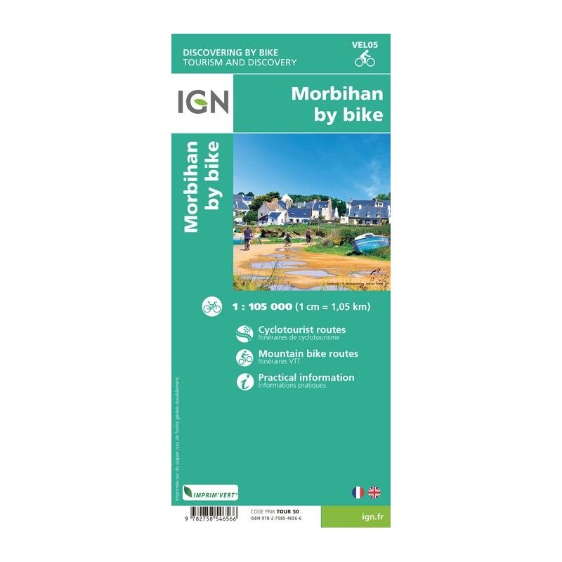 Le Morbihan À Vélo - Carte topographique