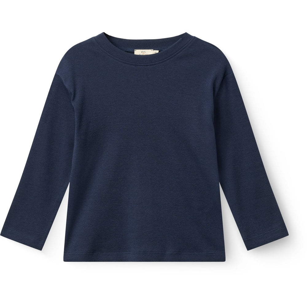 Køb COPENHAGEN COLORS Navy Modal Rib Ls Bluse W. Drop Shoulder