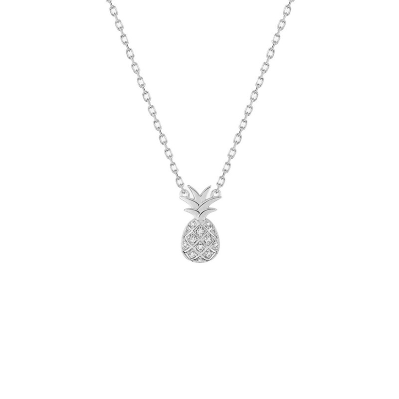 Collier Femme - Oxyde de zirconium - Argent 925 - Longueur : 42 cm