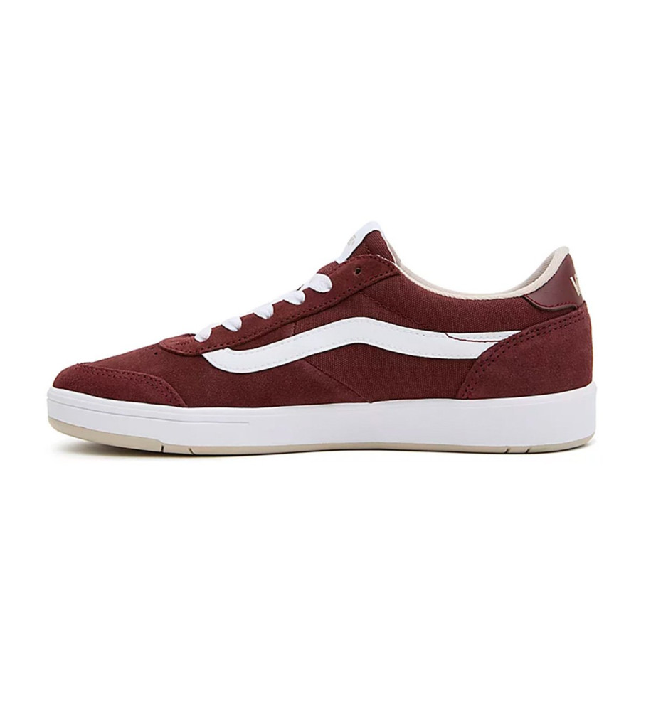 Tênis Vans UA Cruze Too CC de couro, cor bordô