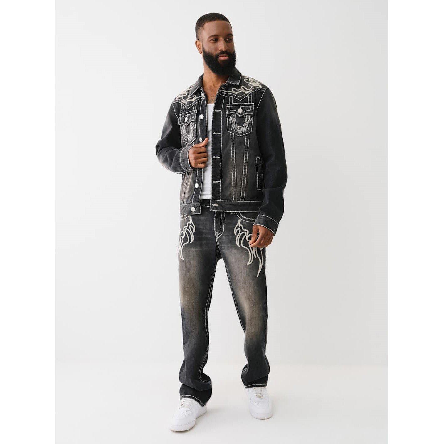 True Religion TR Big T Flame Billy Jeans Mens