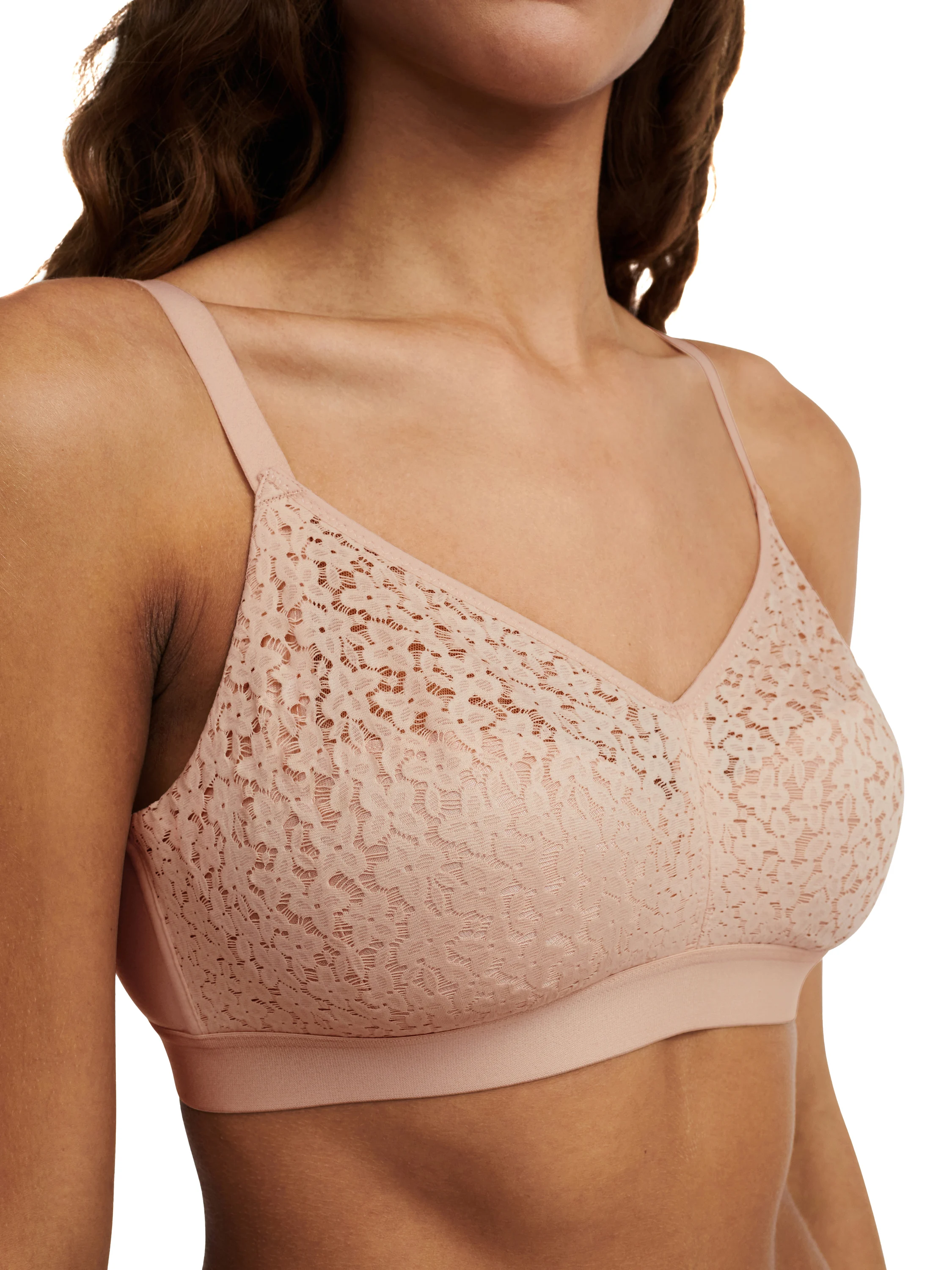 NORAH - Soutien-gorge sans armature maintien coques en dentelle | Beige