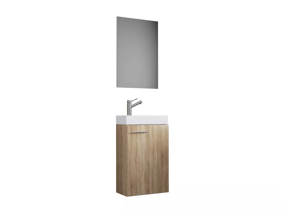 3pcs Plan de toilette Lavabo Slito Miroir