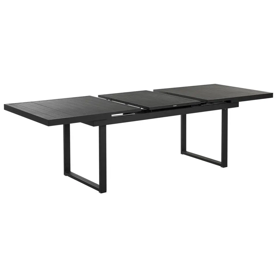 VALCANETTO/TAVIANO - Tuinset voor 6 - Zwart - Aluminium