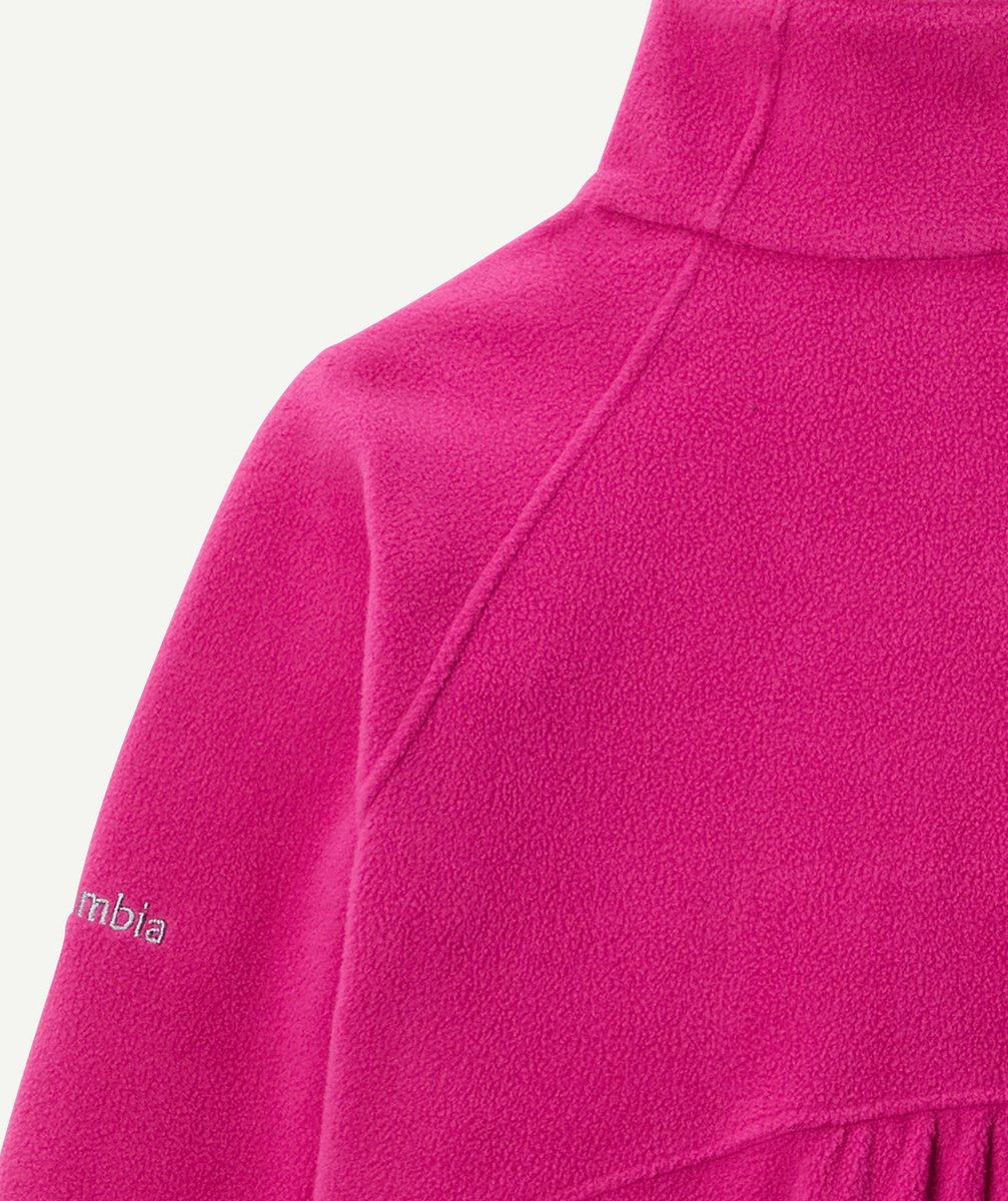 COLUMBIAPULL FILLE EN POLAIRE À DEMI-ZIP GLACIAL ROSE