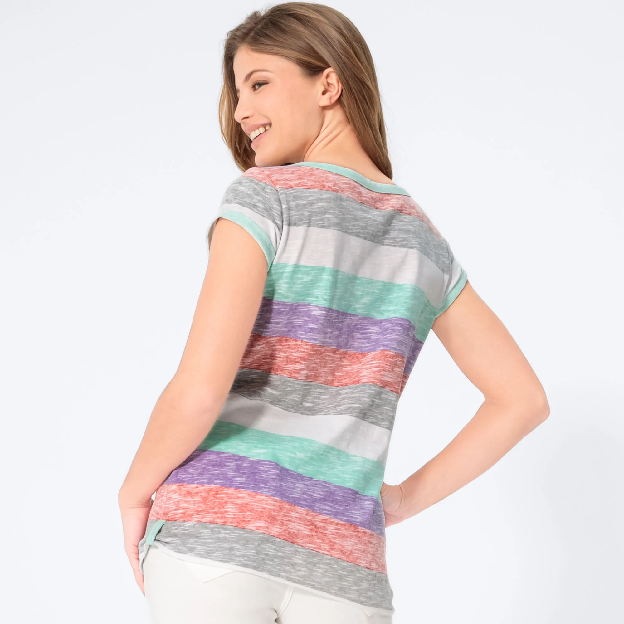 Damen-T-Shirt mit Schnürung