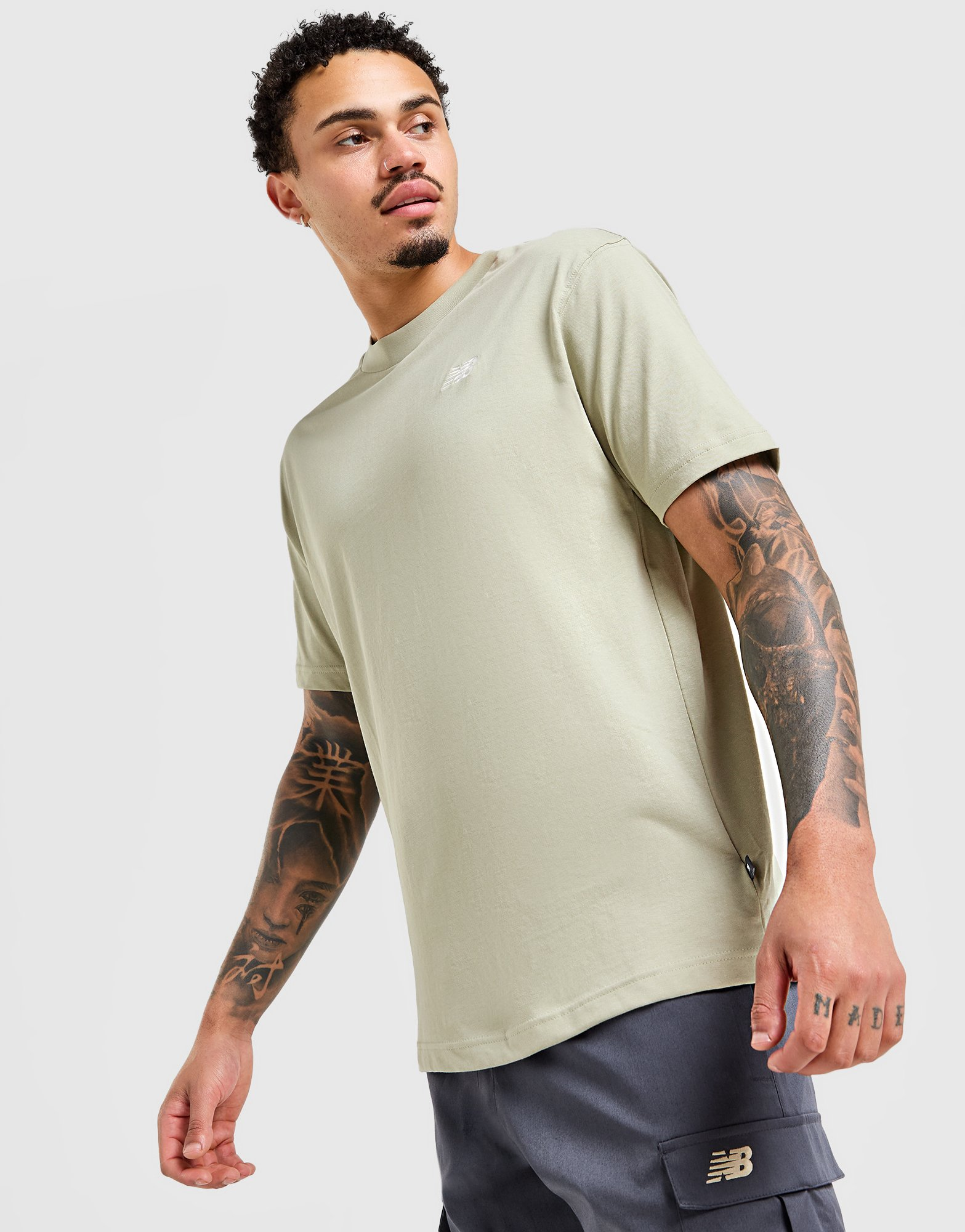 New Balance T-shirt Linear Back Hit Homme