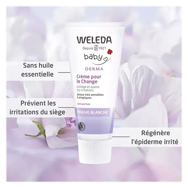 Creme para Assaduras Weleda Baby Mauve White Orgânico - Pacote com 2 unidades de 50ml
