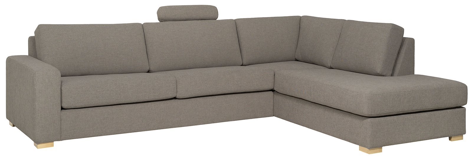 Modern Living nakkestøtte Tekstil Jenny 3/3 warm grey