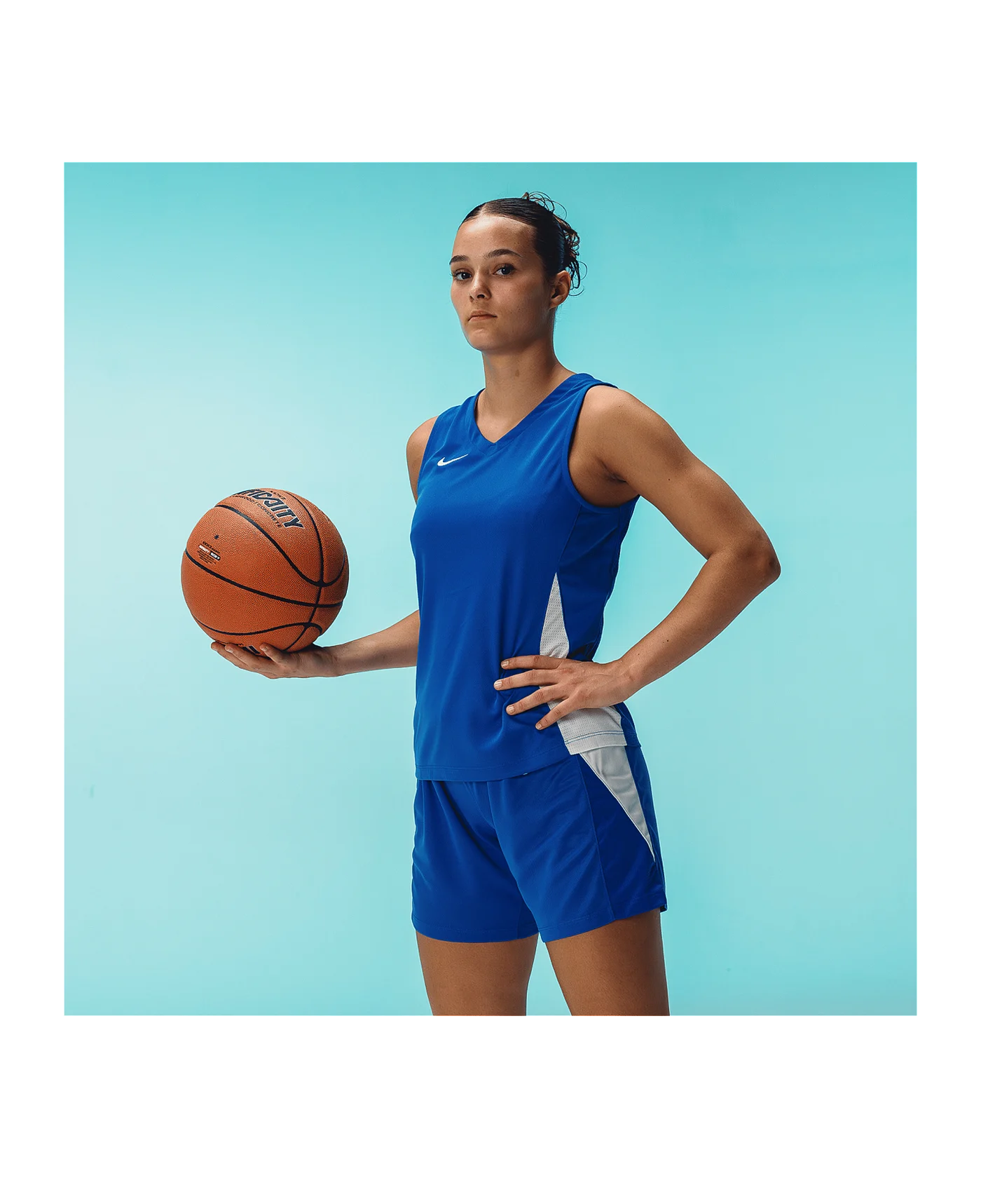 Nike Team Basketball Stock Trikot Damen Blau F463