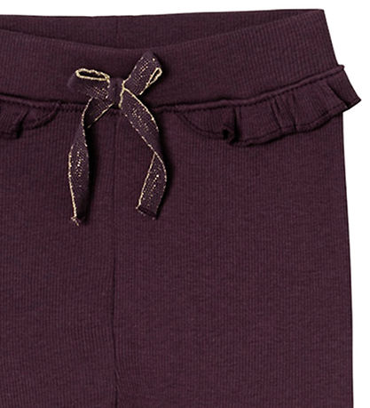 Name It Leggings - Rib - NmfNilla - Plum Perfect