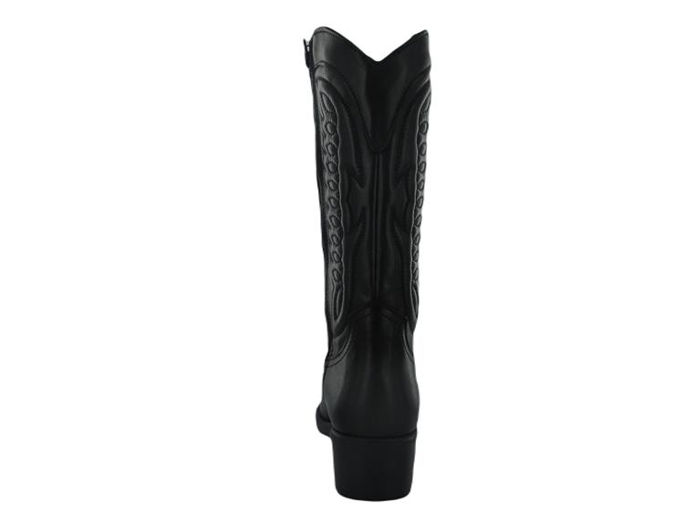 AQA Shoes A8676 Zwart leer