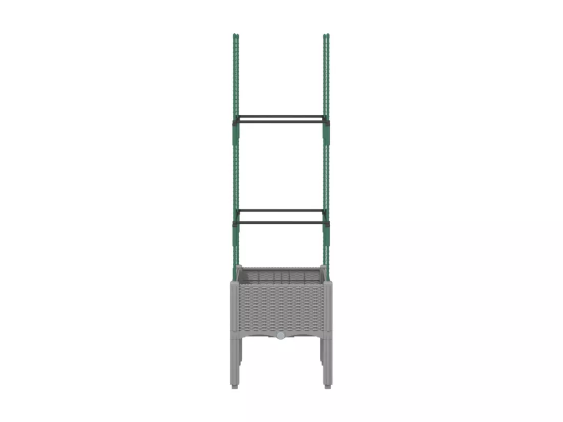 Jardinière bac lit surélevé grise 41 x 40 x 142 cm 02_0038358