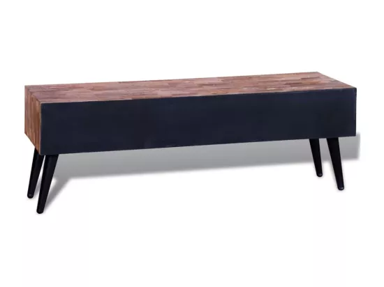Table console TV avec 4 tiroirs Bois de teck recyclé