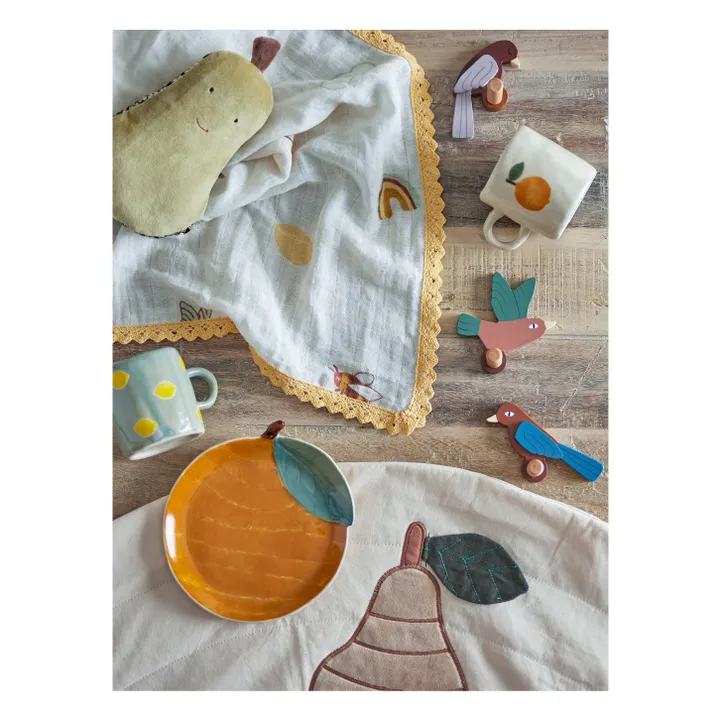 Bloomingville Mini Assiette Agnès Orange en grès